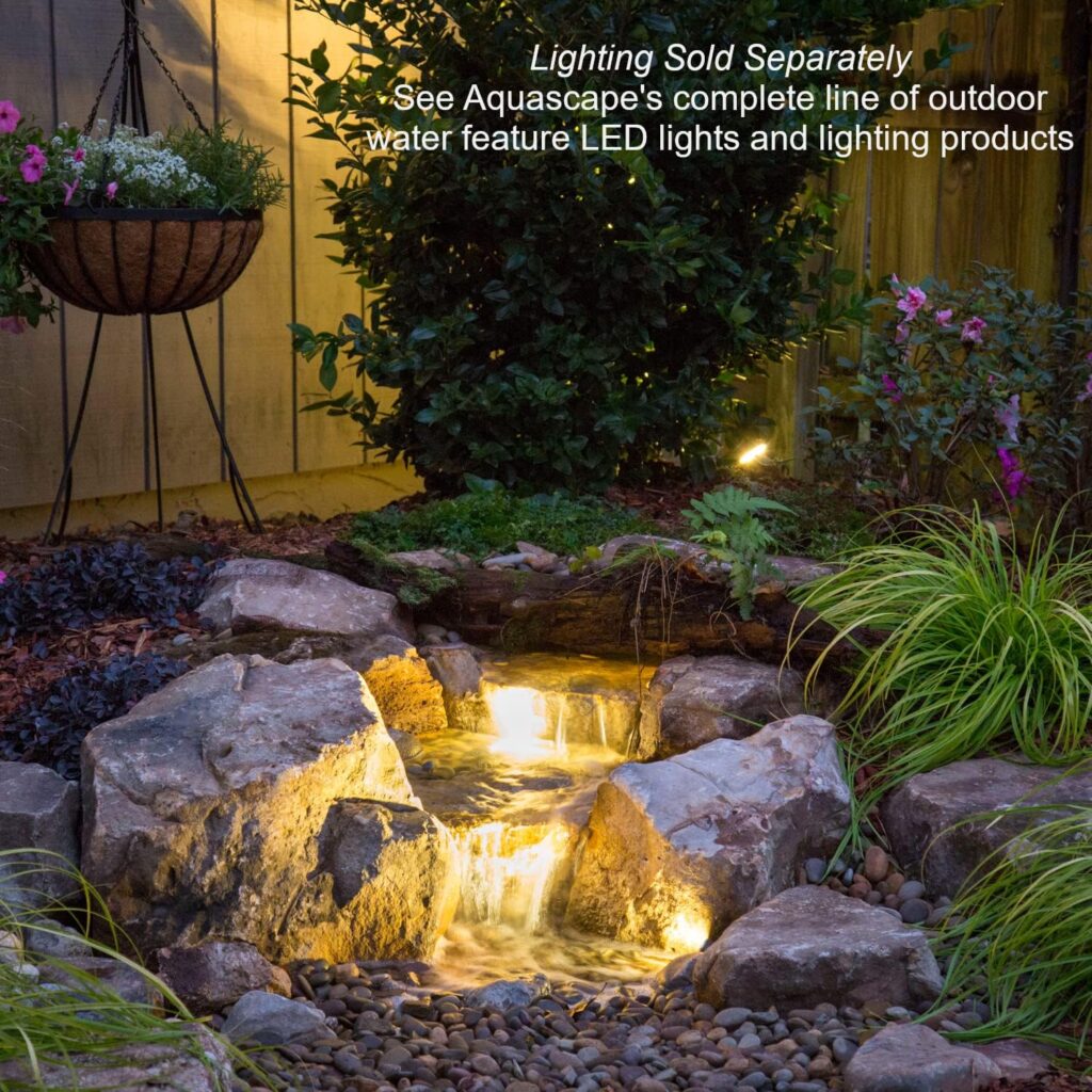 Aquascape Backyard Waterfall Fountain Kit for Landscape and Garden | 83013 Black