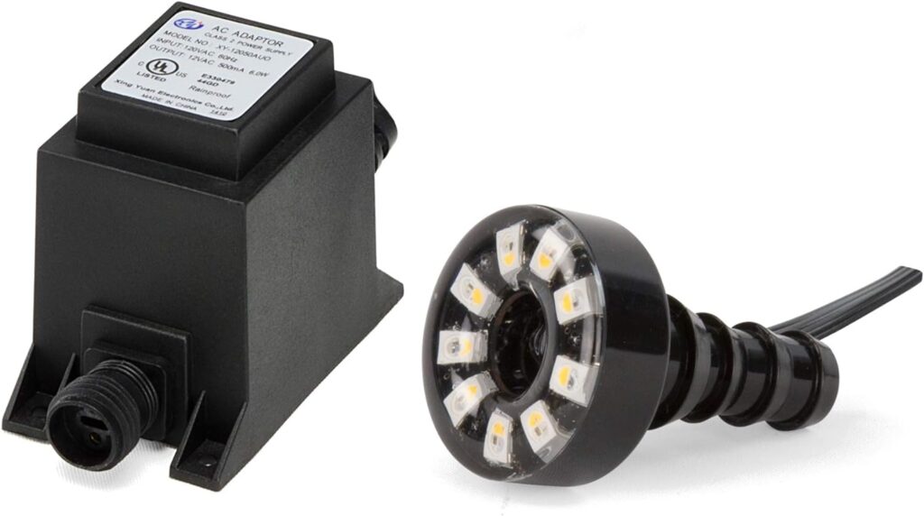 Aquascape AQSC LED Fountain Light with Transformer,Black
