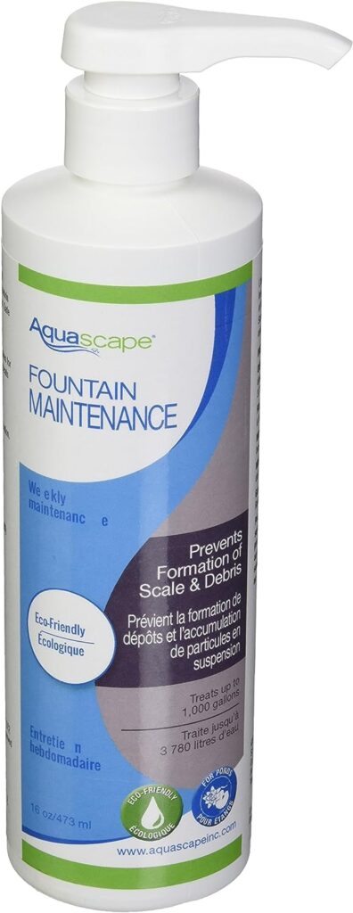 Aquascape Fountain Maintenance Water Feature Treatment, Easy-to-Use Pump Top, Liquid, 16-oz | 96056